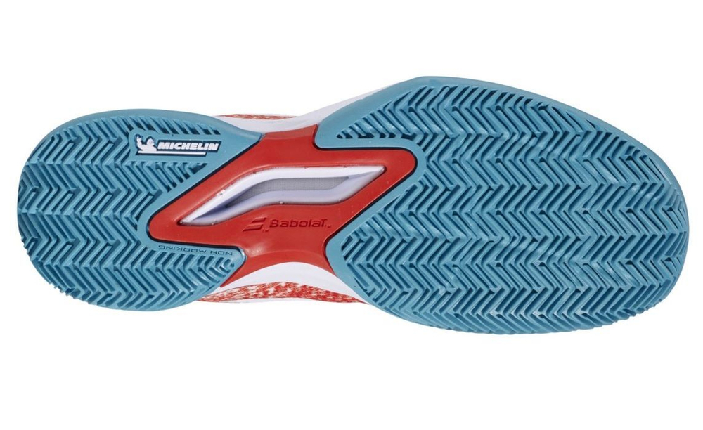 детские Кроссовки теннисные Babolat Jet Mach 3 Junior Clay - красный