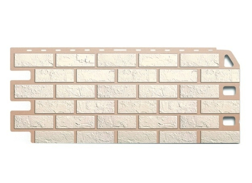 Фасадная панель Кирпич Альта-Профиль Белый