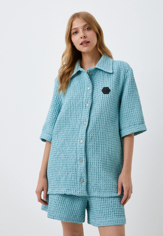 Летний костюм с шортами "Круиз", цвет бирюзовый