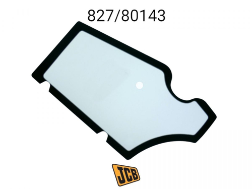 Стекло двери левое JCB 827/80143