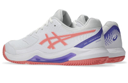 Женские кросовки для Padel Asics Gel-Dedicate 8 Padel - white/guava