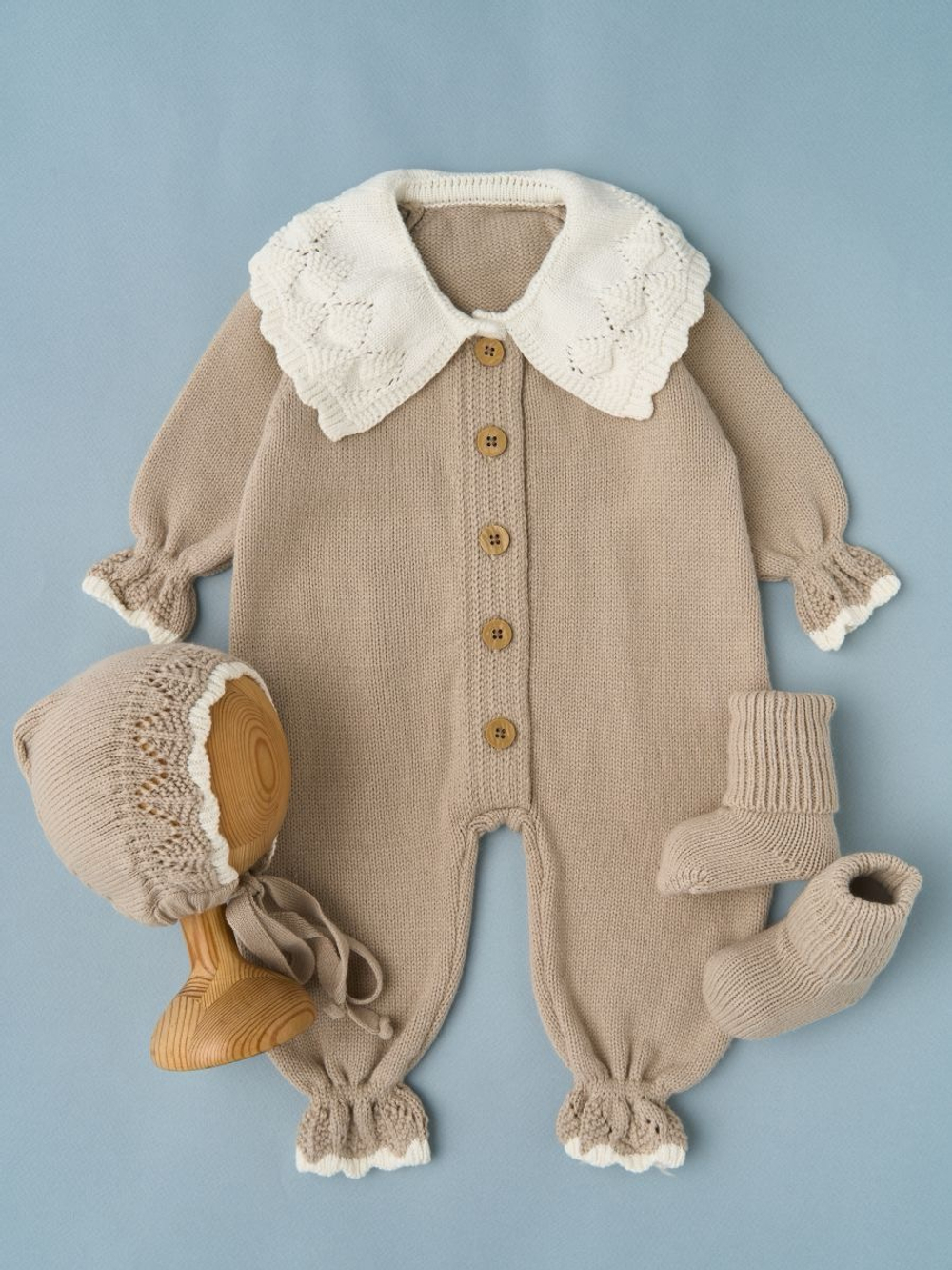 Костюм «Классика», Бежевый и кремовый