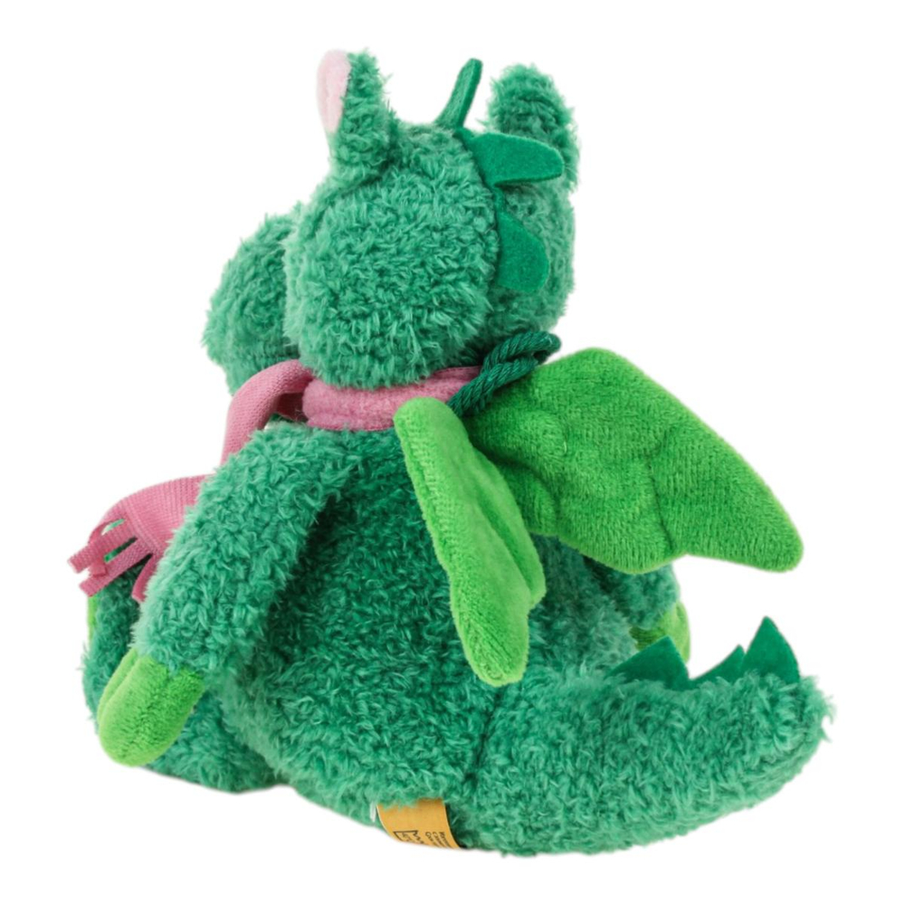 Мягкая игрушка дракошечка Зина малая, 15/24 см, в розовом малом шарфе, 043715-86