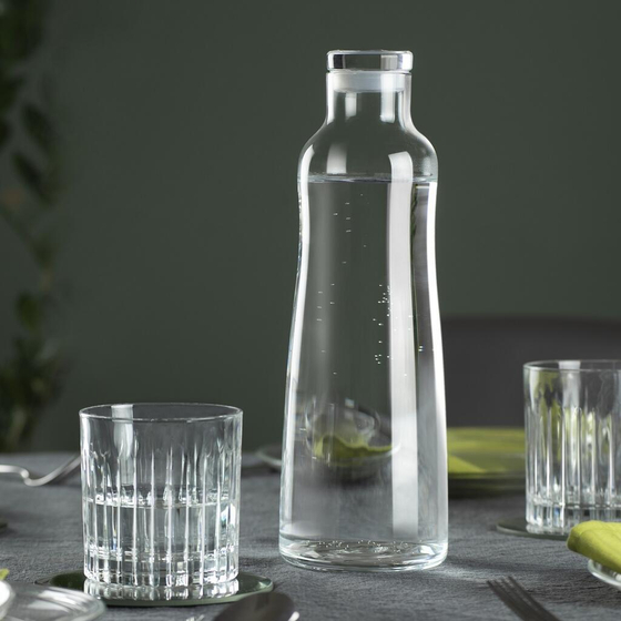 Бутылка для воды 1 л с крышкой хр. стекло Eco Bottle d 9 см h27,2 см RCR [1]