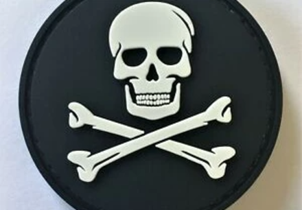 Шеврон Черная метка PVC