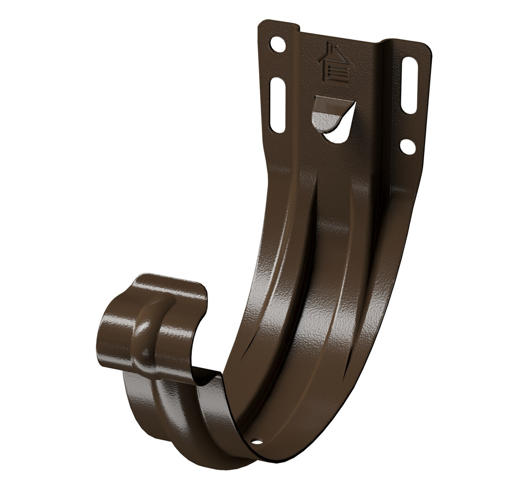 Кронштейн желоба Docke Stal Premium PVKH-1004 D125/90 мм короткий каштан