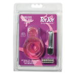 Розовое виброкольцо на пенис со стимулятором клитора FABULOUS FLING