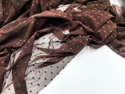 Эластичная сетка, мушки 3 мм, шоколад