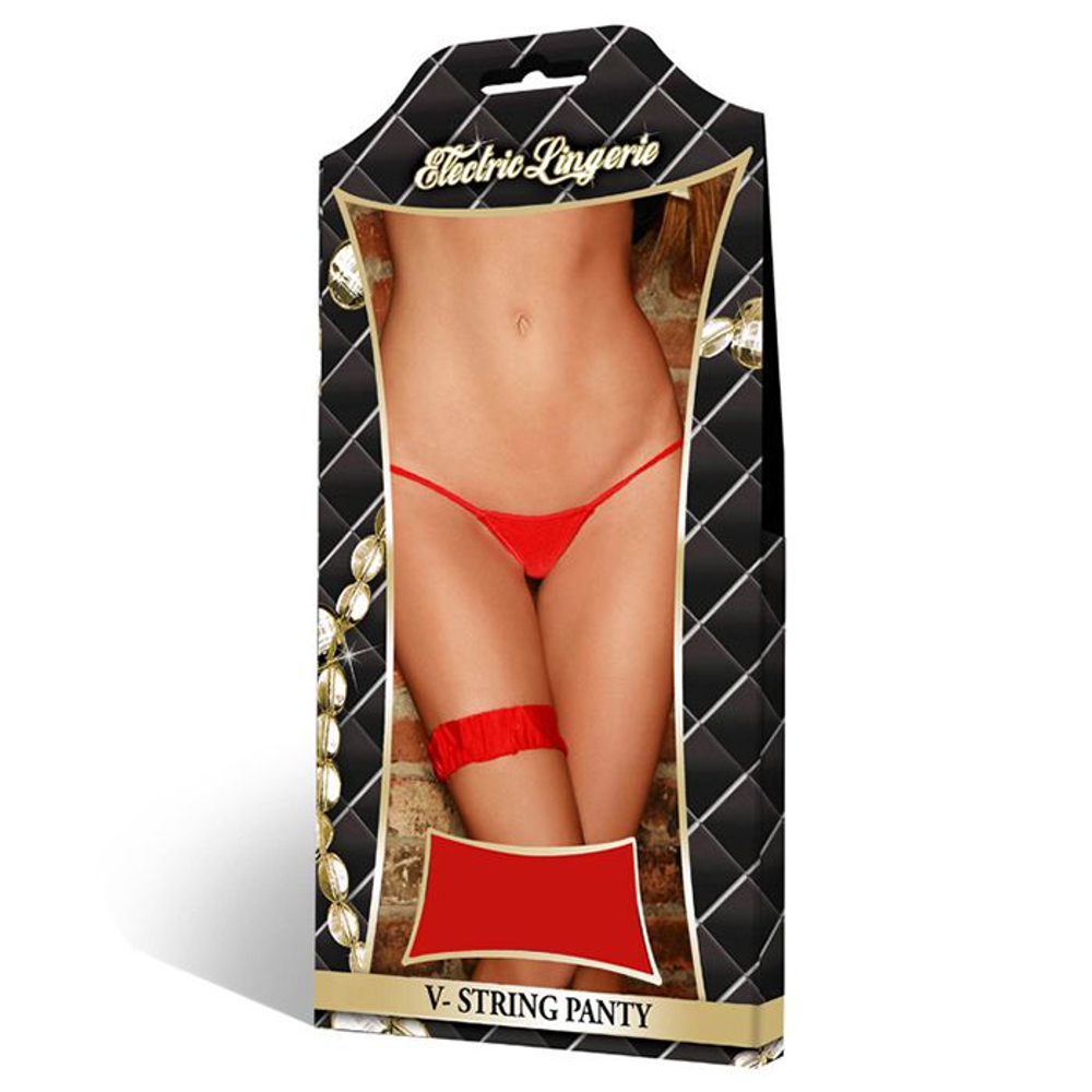 Соблазнительные V-стринги (Размер: S-M-L) (Цвет: красный)