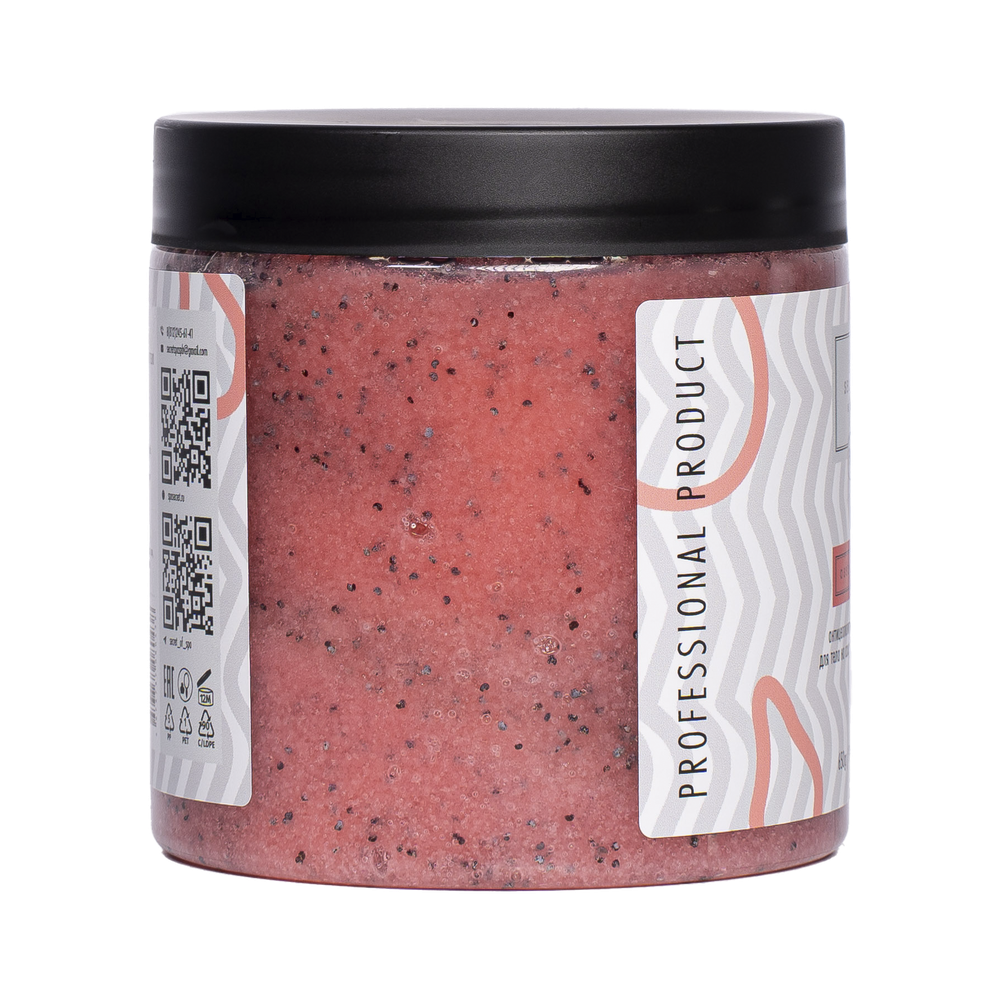 Антицеллюлитный крио-скраб на сахарно-солевой основе «Ледяной арбуз» (Оsso Nero) SECRET OF SPA 650 г