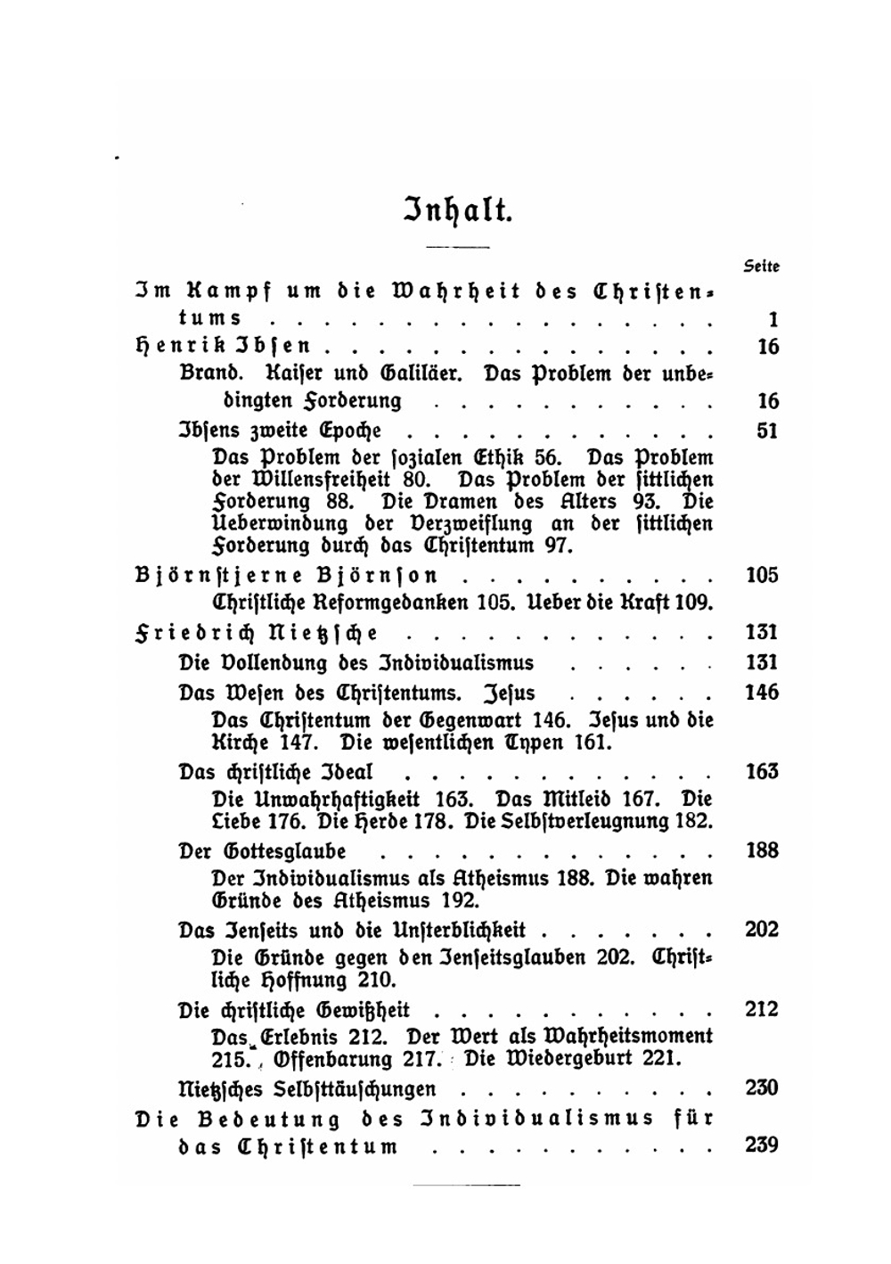 Ibsen. Björnson. Nietzsche. Individualismus und Christentum | Heinrich Weinel