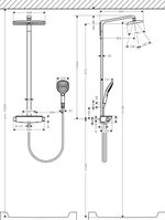 Душевая стойка Hansgrohe Raindance Select E 360 27112400 Showerpipe