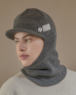 Шапка Fisherman Balaklava GO серый меланж