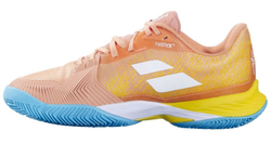 Женские теннисные кроссовки Babolat Jet Mach 3 Clay - coral/gold fusion