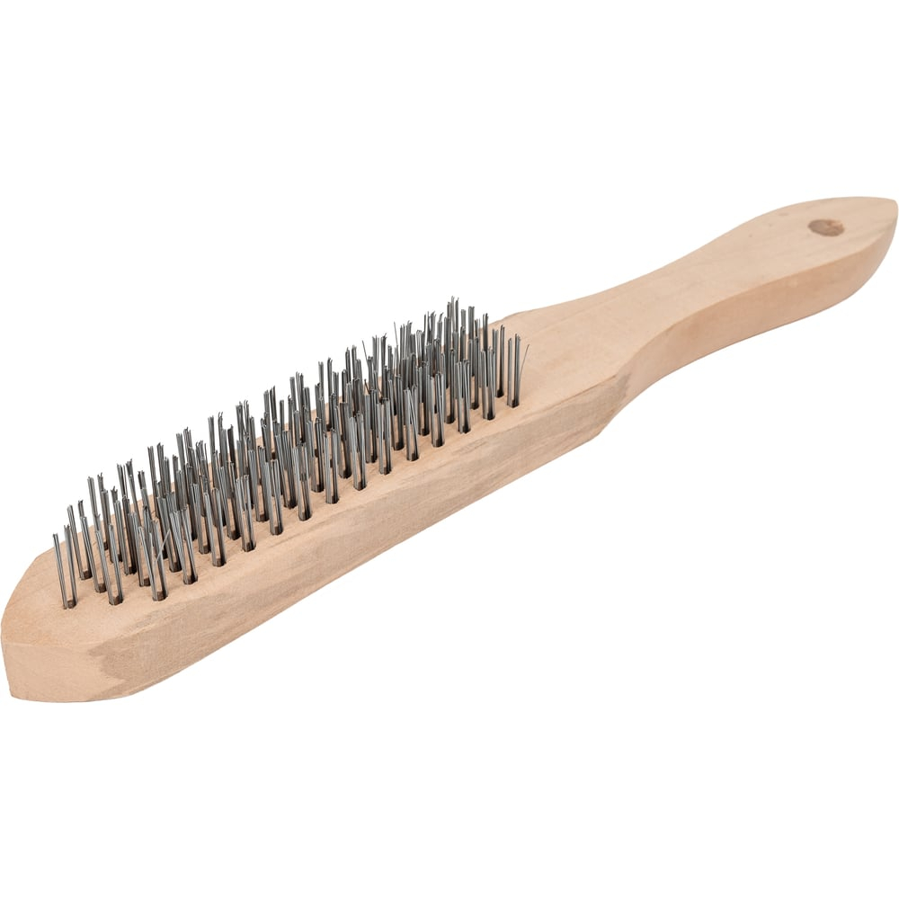 Проволочная щетка, 5 рядов проволоки, деревянная рукоятка Top Tools 14A605