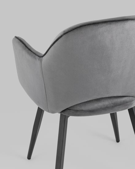 Стул Венера вращающийся, велюр серый NP (набор 2шт)