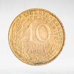 France, 10 Centimes 1972, VF