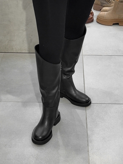 Сапоги из эко кожи/натуральный мех