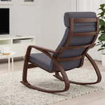 Кресло-качалка - IKEA POÄNG/POANG/ПОЭНГ ИКЕА, 68х94х95 см, синий