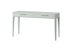 Консоль Type oak 2 ящика ширина 140 см (светло-серый)