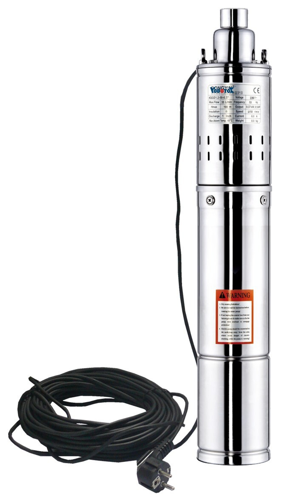 Насос погружной винтовой "Vodotok" 3.5QGD1-30-0.25 длина кабеля 12м.