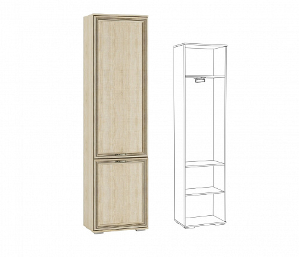 ЛШ-2 Пенал платяной с выдвижной штангой Ливорно, Сонома