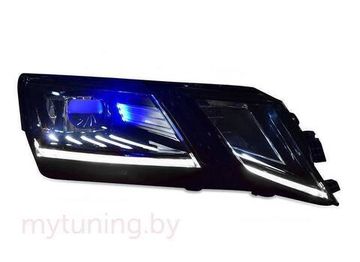 Передние светодиодные фары V7 type для Шкода Октавия А7 FL 2018-2020