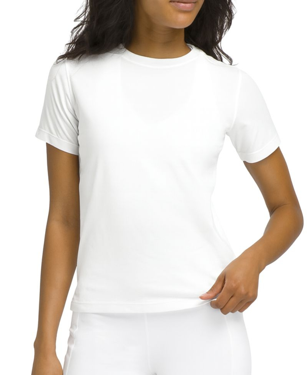 Женская теннисная футболка Wilson Team Graphic - bright white