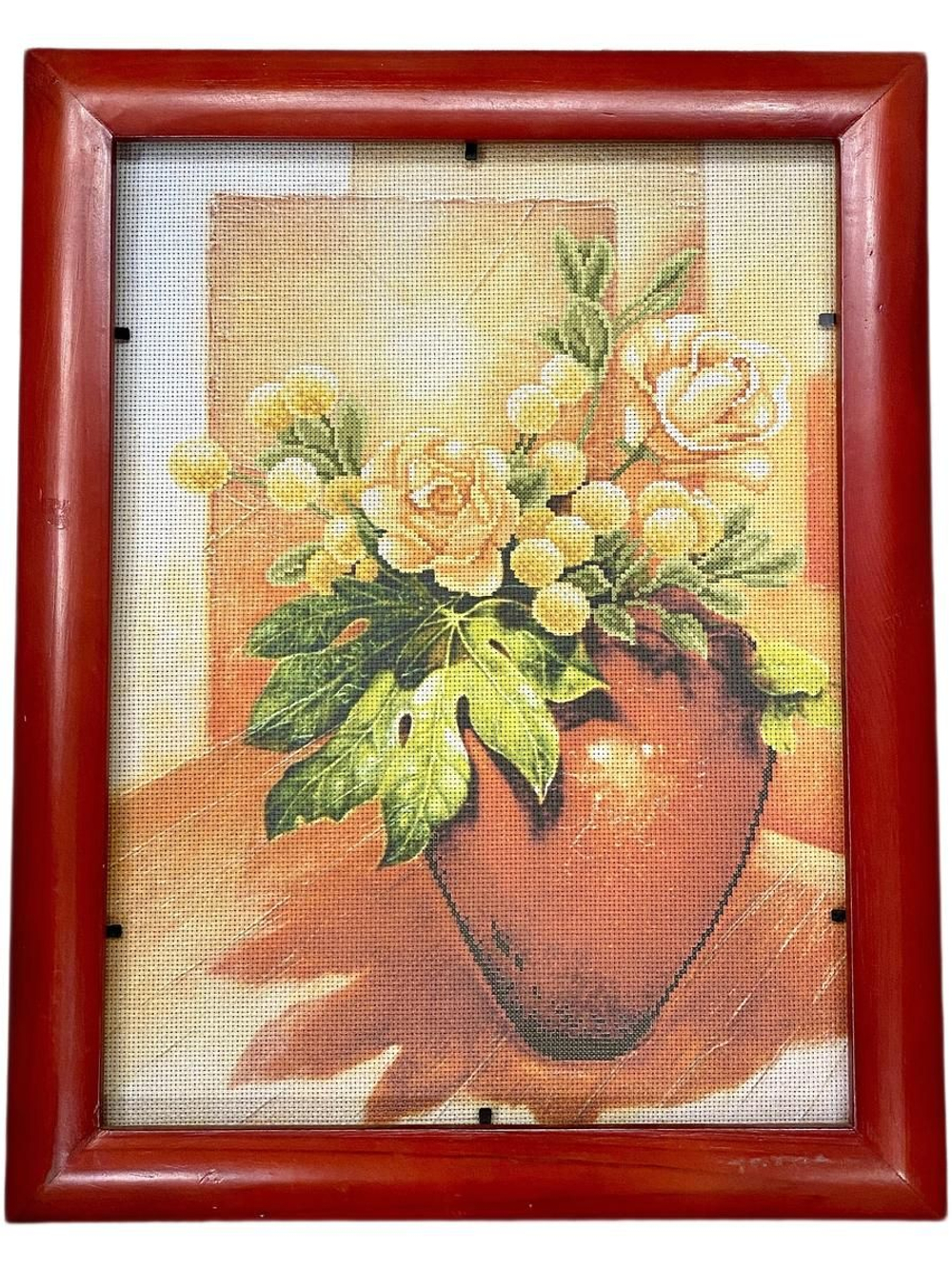 Набор для вышивания 40х50см набивная Канва Аида, рамка-дерево (Германия) с напечатанным рисунком , мулине, игла, инструкция