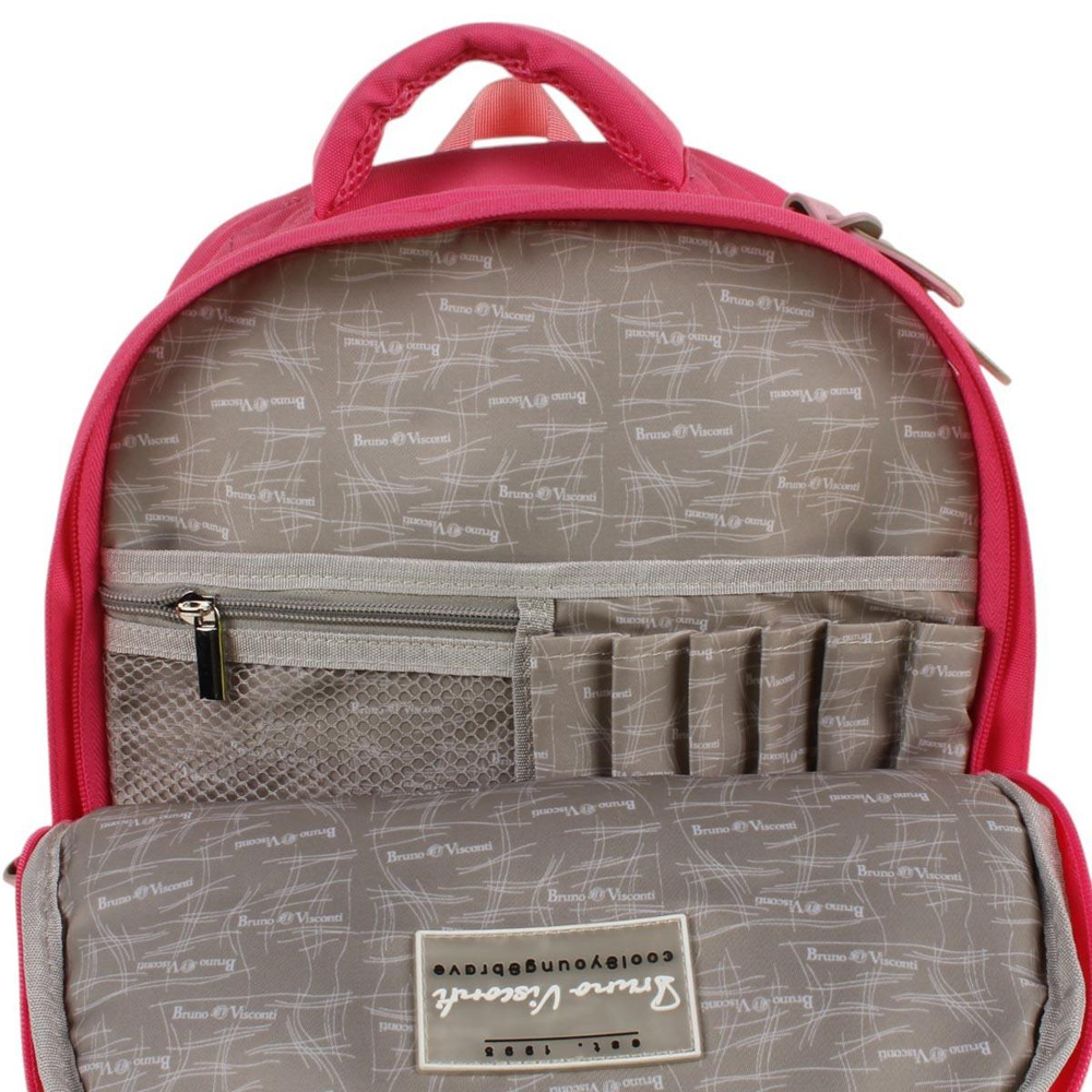 Рюкзак "Щеночек" розовый с эргоном. спинкой (Bruno Visconti)