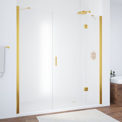 Душевая дверь в нишу Vegas Glass AFP-F профиль золото, стекло сатин