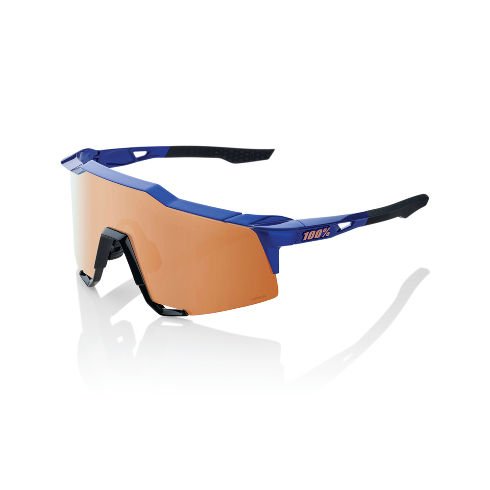 Спортивные очки с диоптриями 100% Speedcraft / Gloss Cobalt Blue / HiPER Copper Mirror Lens