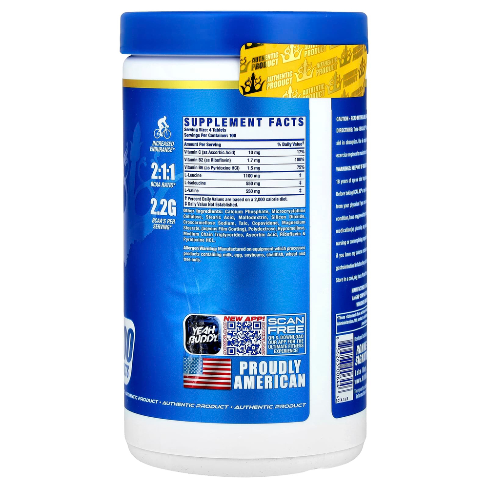 Ronnie Coleman, Vital Edition, BCAA XS ™, 400 таблеток