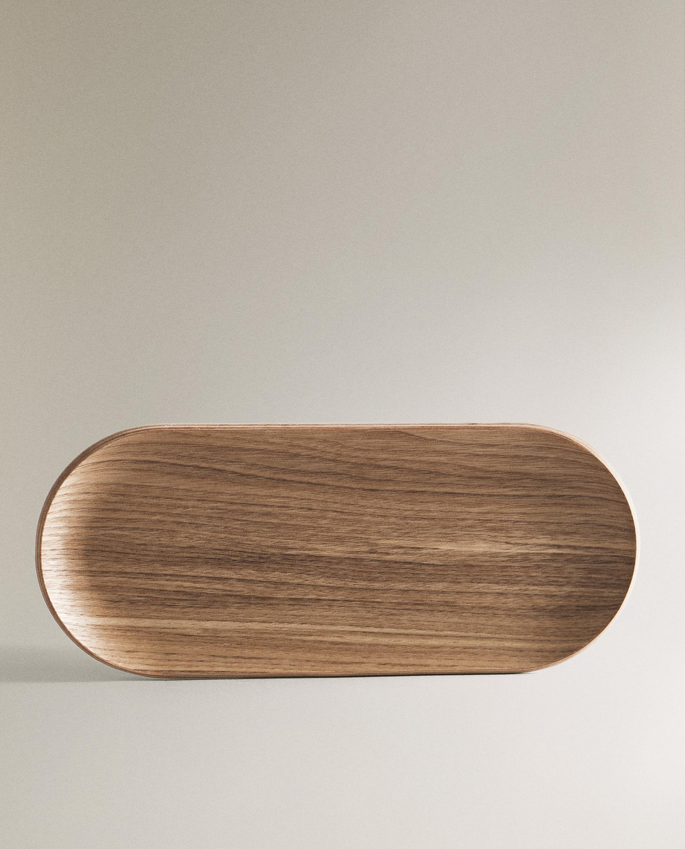 Zara Home Поднос из дерева, цвет бежевый, 23 см