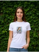 Футболка базовая оверсайз с принтом