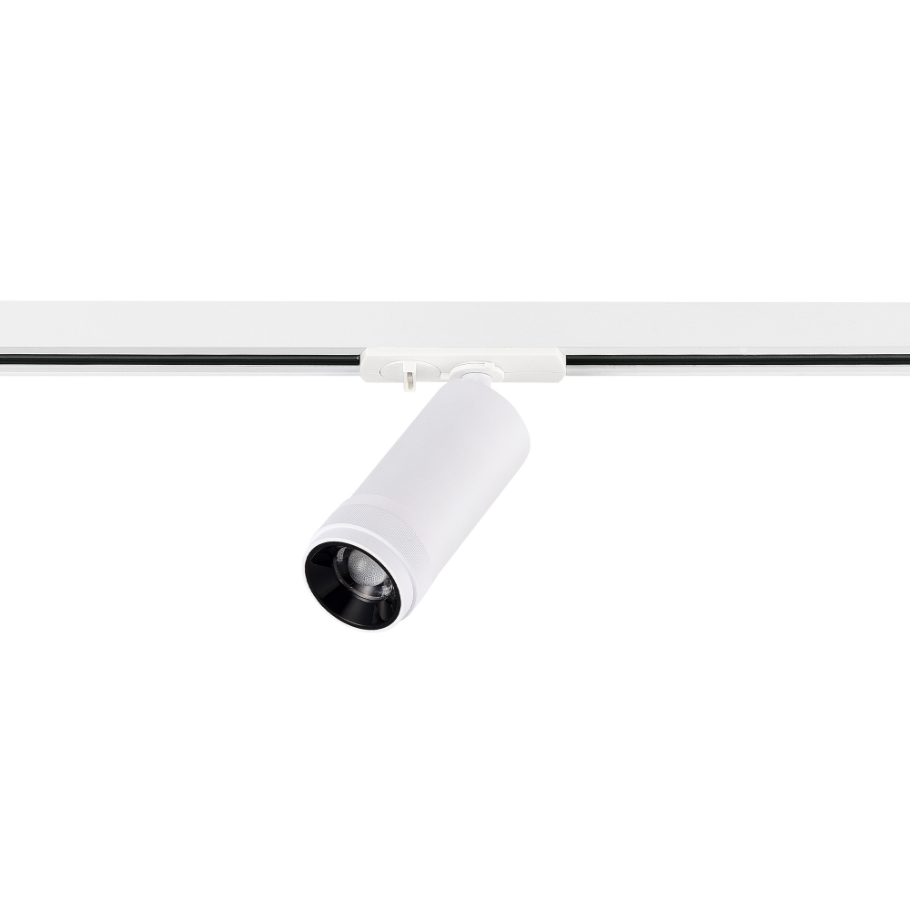 ST385.536.10 Св-к трек. Zoom Белый LED 1*10W 3000K 900Lm Ra 10-55° IP20 D55xH125 220V Однофазная трековая система