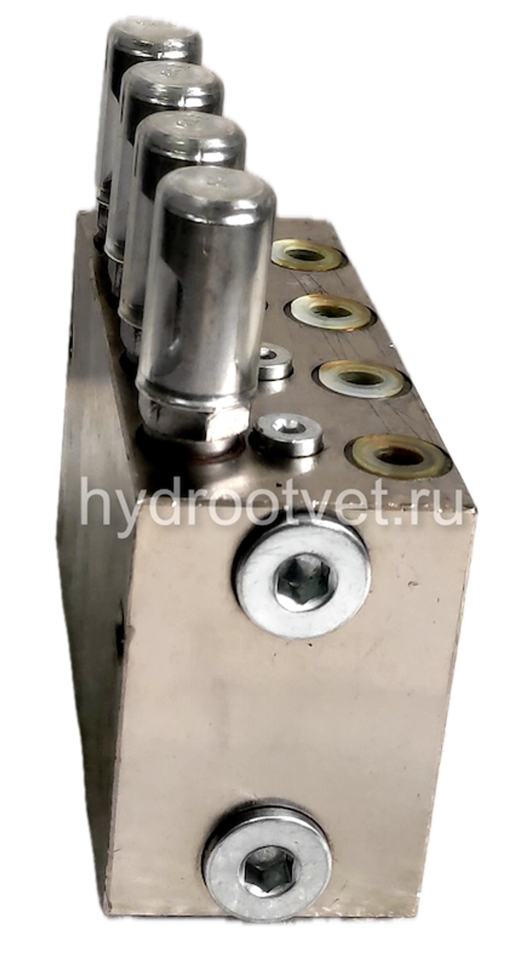 VSG8-KR - Питатель для двухлинейных систем смазки с рабочим давлением 400 бар, количество выходов 8, максимальная доза 2,3 мл/цикл, с регулятором и индикатором