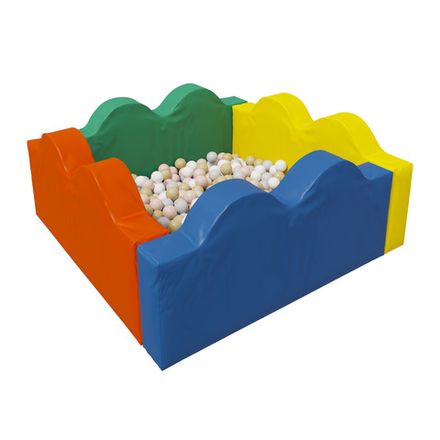 Сухой бассейн Romana «Волна» (стандартный), 300 шариков (Пастель микс)