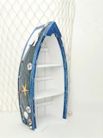 Полка напольная в морском стиле маленькая 49 см