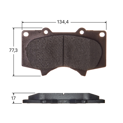 Колодки тормозные дисковые Avantech передние (противоскрипная пластина в компл.) AV269