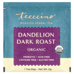 Teeccino, органический обжаренный травяной чай, одуванчик темного способа обжаривания, без кофеина, 25 чайных пакетиков, 150 г (5,3 унции)