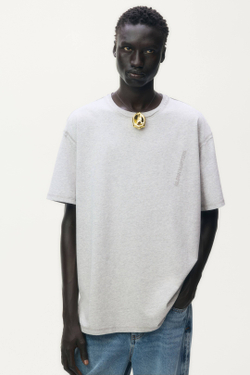 H&M - Glenn Martens Футболка с вышивкой, светло-серый