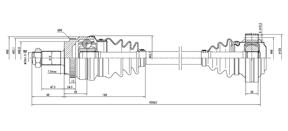 EWIGER - EW121151822-EWI - Drive Shaft
