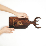 Доска разделочная из древесины сибирского кедра с гравировкой "Home is where the heart is". RD98