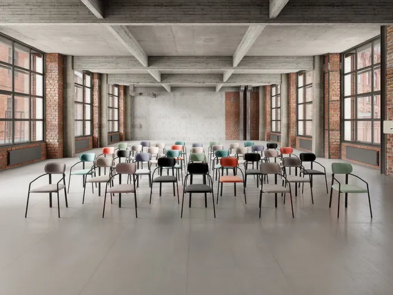 Стул Ror, Round, розовый велюр