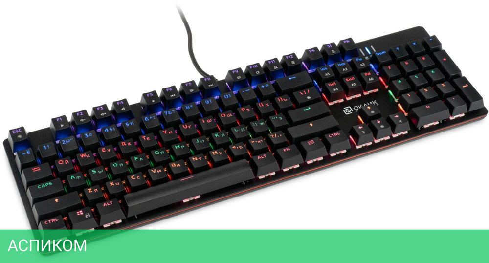 Клавиатура Oklick 990G2 черный (1875240)