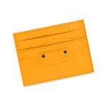 Balenciaga Neo Classic Cow Leather Biker Card Holder Card Holder Women"s Orange