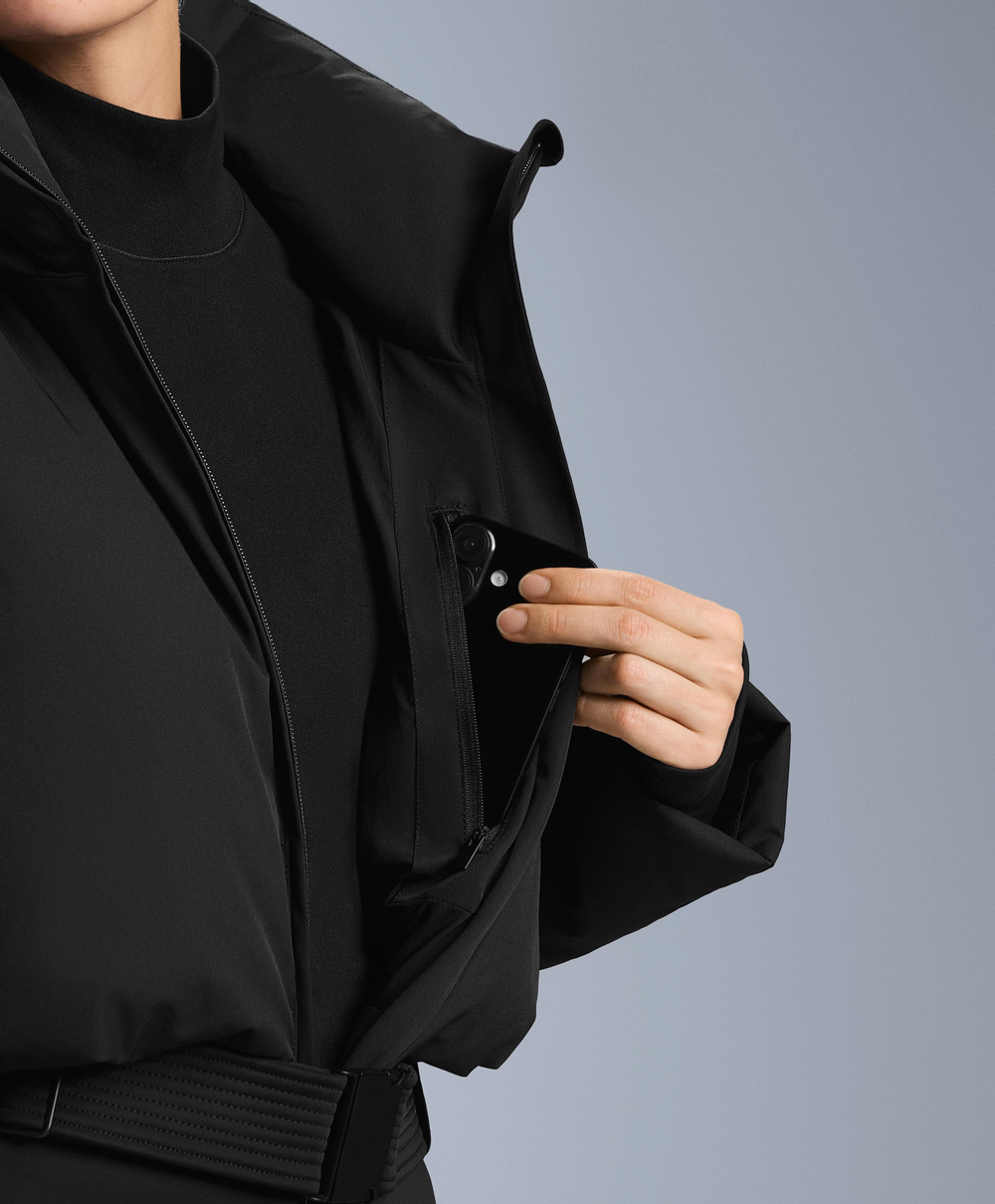 Oysho Водостойкий утепленный лыжный комбинезон с пухом MINARDI PIUME SKI, черный