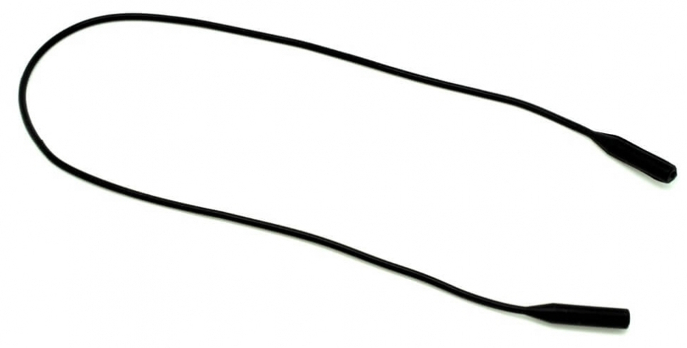 Шнурок для стрелковых очков из силикона толстый 61 см. чёрный