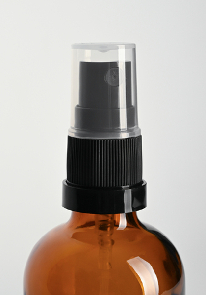 Спрей 18/410 черный с КПВ в комплекте с прозрачным колпачком